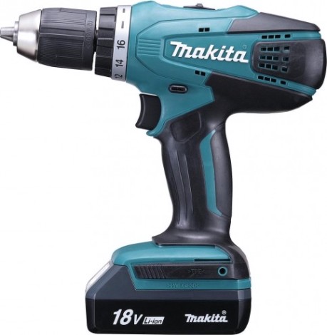 Аккумуляторная дрель-шуруповерт MAKITA DF 457 DWLE [DF457DWLE]