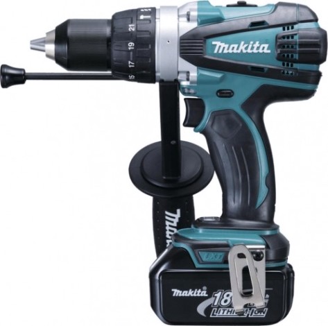 Аккумуляторный шуруповерт MAKITA DHP 458 RFE ударная [DHP458RFE]