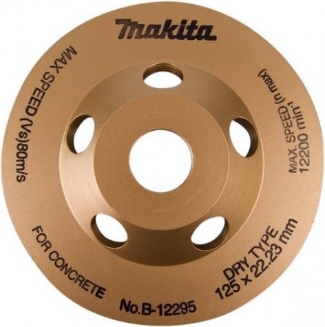 Алмазная чашка по бетону MAKITA 125х22,2 мм (грубая шлиф., для PC5000, 5001С,) [B-12295]