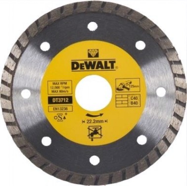 Алмазный диск универсальный DeWALT TURBO 125х22.2 мм DT3712-QZ [DT3712-QZ]
