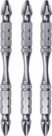 Бита для заворачивания MAKITA B-12790 двустороняя Silver Torsion PZ2, 85 мм, E-form (MZ)