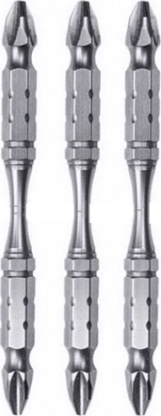 Бита для заворачивания MAKITA B-20731 двустороняя Silver Torsion PZ3, 85 мм, E-form (MZ)