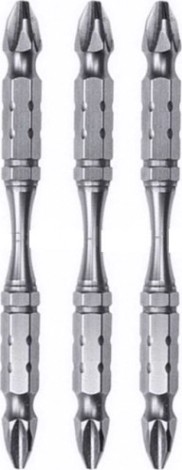 Бита для заворачивания MAKITA B-21864 двусторонняя Silver Torsion PH2, 110 мм, E-form (M