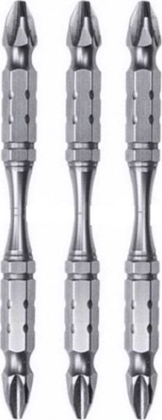Бита для заворачивания MAKITA B-21917 двустороняя Silver Torsion PZ1, 85 мм, E-form (MZ)