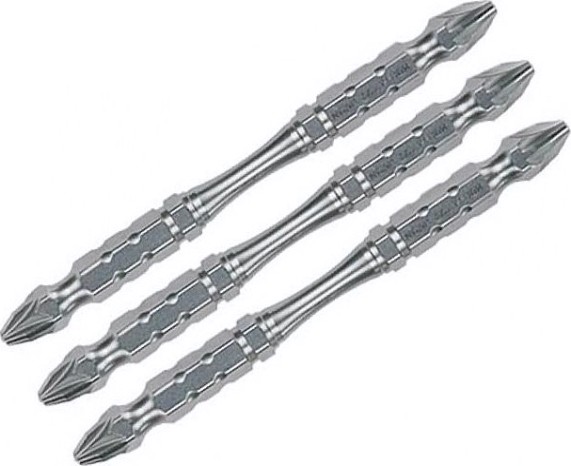 Бита для заворачивания MAKITA B-21923 двустороняя Silver Torsion PZ1, 110 мм, E-form (MZ