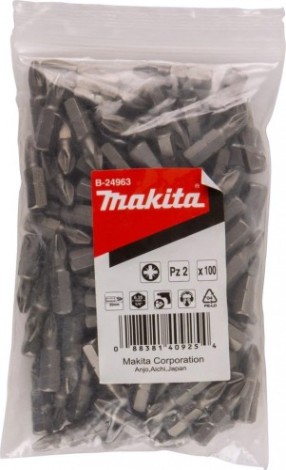 Бита для заворачивания MAKITA B-24963 PZ2, 25 мм, C-form, 100 шт.