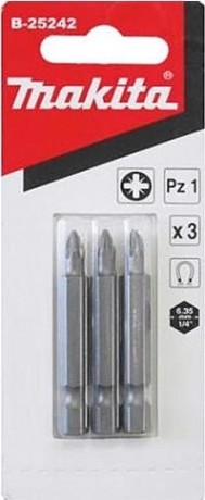 Бита для заворачивания MAKITA B-25242 PZ1, 50 мм, E-form (MZ), 3 шт.