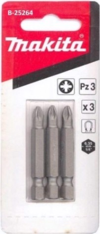 Бита для заворачивания MAKITA B-25264 PZ3, 50 мм, E-form (MZ), 3 шт.