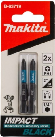 Бита для заворачивания MAKITA B-63719 Impact Black Ph1, 50 мм, E-form (mz), 2 шт.