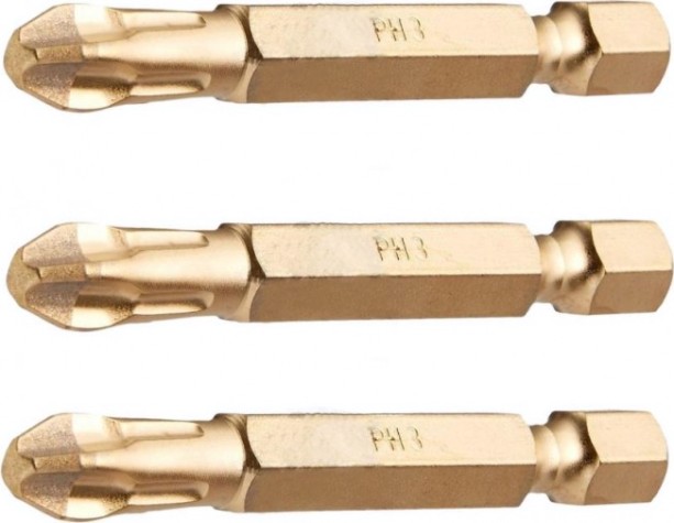 Бита для заворачивания MAKITA P-38629 алмазная PH3, 50 мм, C-form, 3 шт.