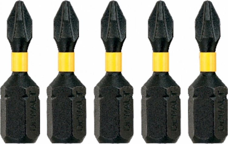Бита для заворачивания ударная DeWALT РH2х25 мм (5шт) IMPACT TORSION DT7994T-QZ [DT7994T-QZ]
