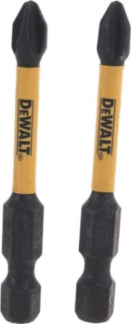 Бита для заворачивания ударная DeWALT РH2х57 мм (2шт) IMPACT TORSION DT70532T-QZ [DT70532T-QZ]