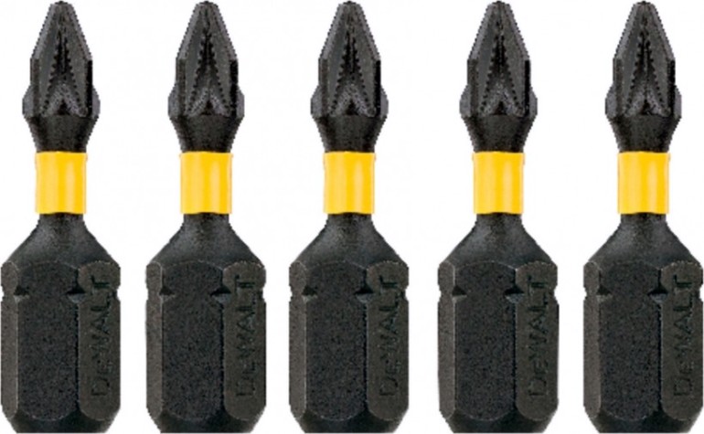 Бита для заворачивания ударная DeWALT РZ1х25 мм (5шт) IMPACT TORSION DT7386T [DT7386T-QZ]