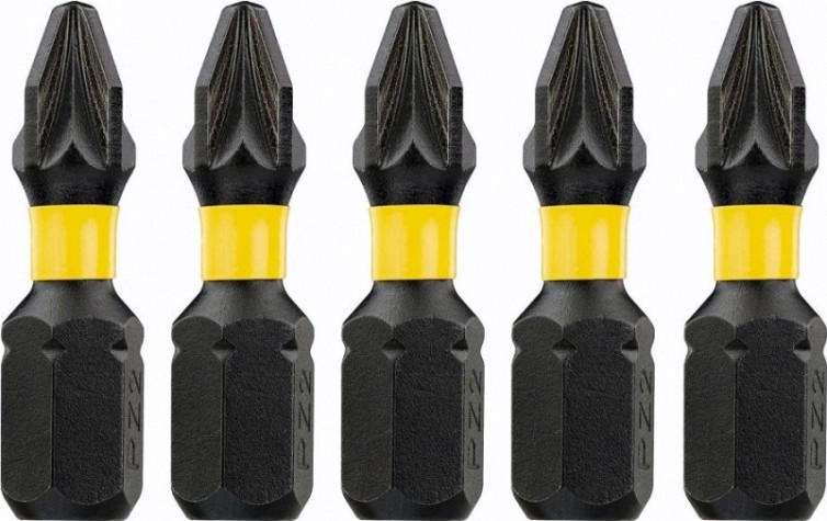 Бита для заворачивания ударная DeWALT РZ2х25 мм (5шт) IMPACT TORSION DT7387T [DT7387T-QZ]