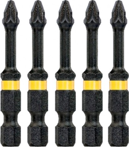Бита для заворачивания ударная DeWALT РZ2х50 мм (5шт) IMPACT TORSION DT7391T [DT7391T-QZ]