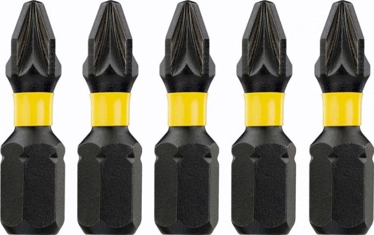 Бита для заворачивания ударная DeWALT РZ3х25 мм (5шт) IMPACT TORSION DT7388T [DT7388T-QZ]