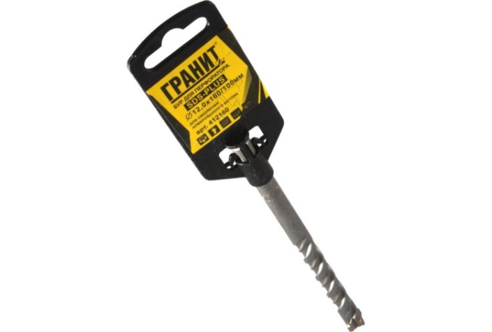 Бур SDS-plus ГРАНИТ Quadro-X 12,0х160/100 [412160]