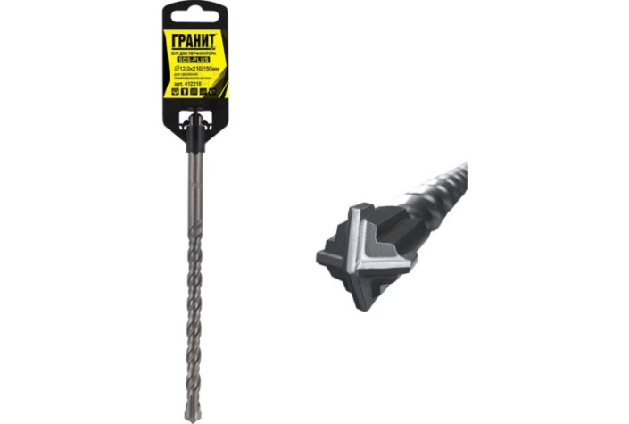 Бур SDS-plus ГРАНИТ Quadro-X 12,0х210/150 [412210]