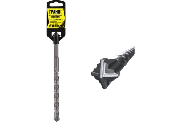 Бур SDS-plus ГРАНИТ Quadro-X 14,0х210/150 [414210]