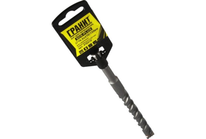 Бур SDS-plus ГРАНИТ Quadro-X 16,0х210/150 [416210]