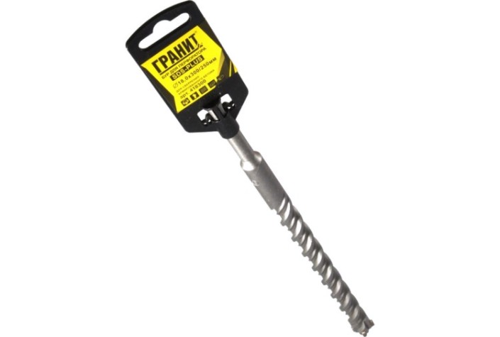 Бур SDS-plus ГРАНИТ Quadro-X 18,0х300/250 [418300]