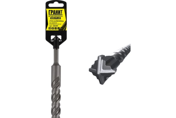Бур SDS-plus ГРАНИТ Quadro-X 26,0х450/400 [426450]