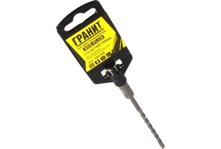 Бур SDS-plus ГРАНИТ Quadro-X 5,0х160/100 [445160]