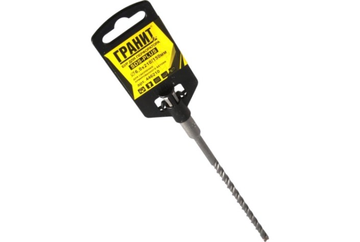 Бур SDS-plus ГРАНИТ Quadro-X 6,0х210/150 [446210]