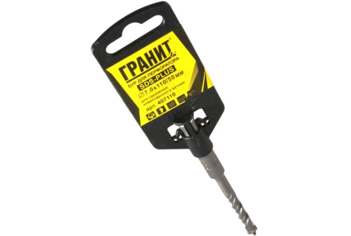 Бур SDS-plus ГРАНИТ Quadro-X 7,0х110/50 [407110]