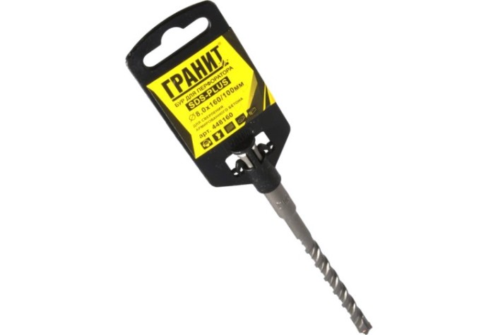 Бур SDS-plus ГРАНИТ Quadro-X 8,0х160/100 [448160]