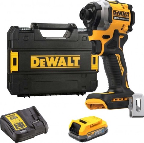 Дрель-шуруповерт аккумуляторная DeWALT DCF 850 E1T ударный, бесщеточный [DCF850E1T]