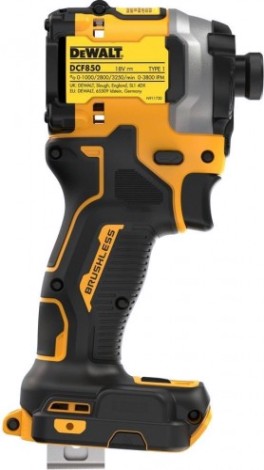 Дрель-шуруповерт аккумуляторная DeWALT DCF 850 NT ударный, бесщеточный, без АКБ и ЗУ [DCF850NT]