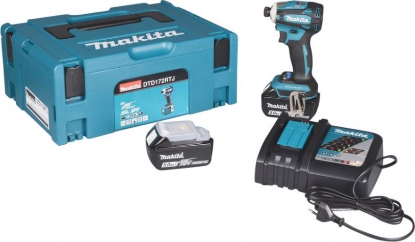 Дрель-шуруповерт аккумуляторная MAKITA DTD172RTJ ударная