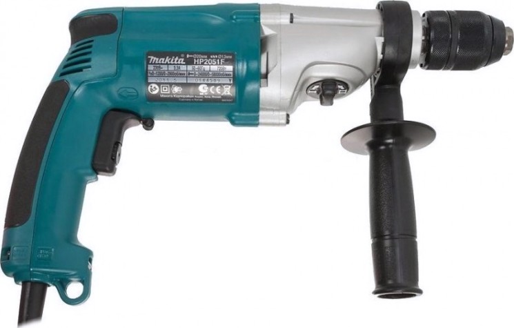 Дрель ударная сетевая MAKITA HP 2051 F двухскоростная [HP2051F]