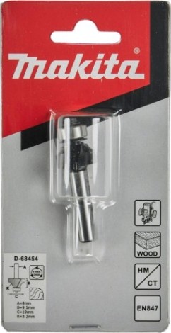 Фреза по дереву MAKITA D-68454 кром. калевочная 3.2r 19х9,5х8х53х2т