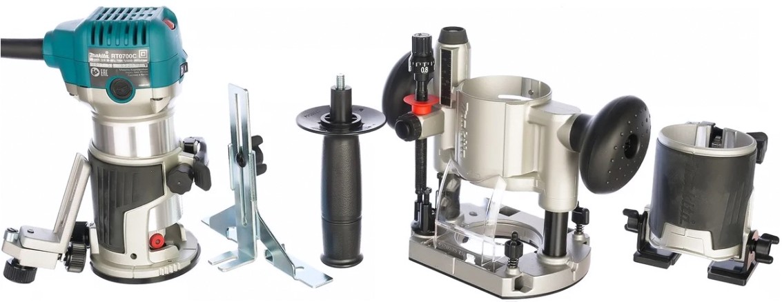 Фрезер сетевой MAKITA RT0702CX2 кромочный