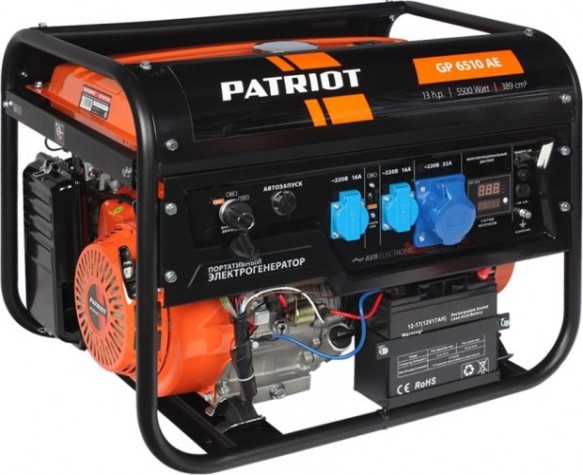 Генератор бензиновый PATRIOT GP 6510 AE с возможностью автоматизации [474101580]