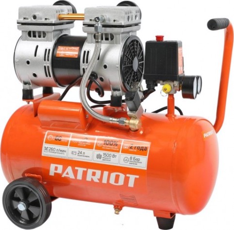 Компрессор поршневой безмасляный PATRIOT WO 24-260S [525301921]