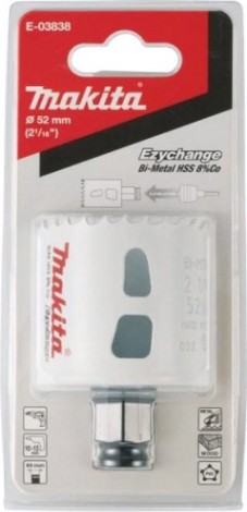 Коронка биметаллическая MAKITA Ezychange E-03838 52х44 мм [E-03838]