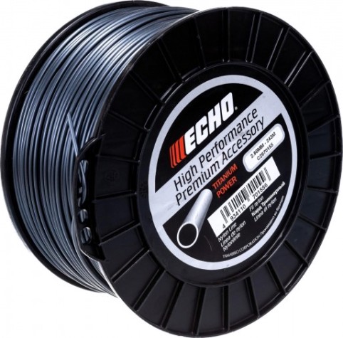 Леска триммерная ECHO C2070155 titanium power line 2,5мм*243м (круглый)