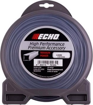 Леска триммерная ECHO Titanium power line 3,0мм 44м квадрат (C2070165) [C2070165]