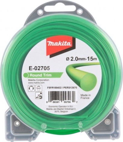Леска триммерная MAKITA E-02705 круглая, 2 ммх15 м