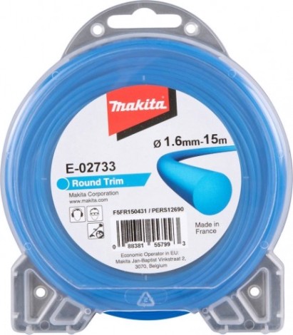 Леска триммерная MAKITA E-02733 круглая, 1,6 ммх15 м