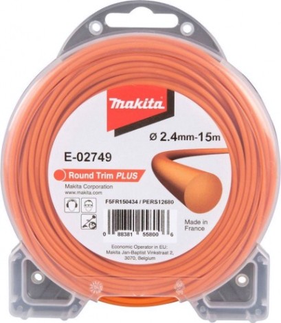 Леска триммерная MAKITA E-02749 круглая, 2,4 ммх15 м