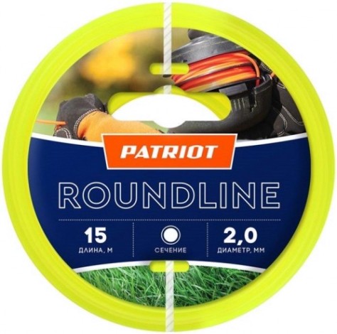 Леска триммерная PATRIOT 2,0 мм/ 15 м Roundline круглая [805205002]