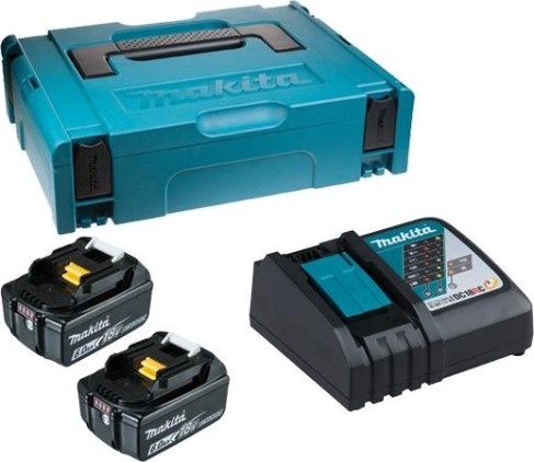 Набор АКБ и ЗУ MAKITA 18.0В 6,0 Ач Li-ion (2шт.) BL1860B/DC18RC (1шт.) 198118-0 [198118-0]