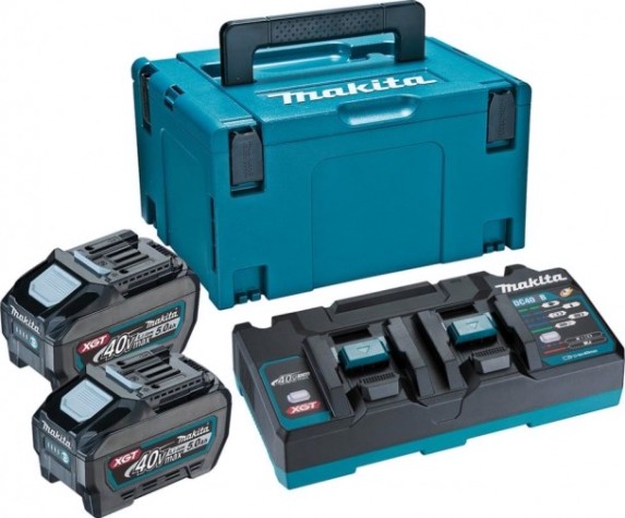 Набор АКБ и ЗУ MAKITA 40.0В 5,0 Ач Li-ion PSK XGT 40.0V 5,0 Ач Li-ion (2шт.) BL4050F/XGTDC40 (1шт.) [191U18-9]