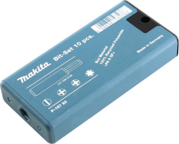 Набор бит и насадок MAKITA P-16782 10 шт. + магн. держатель