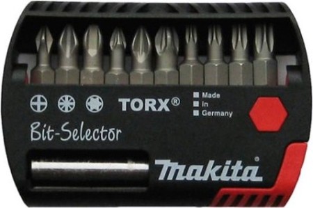 Набор бит и насадок MAKITA P-54053 10 шт. + магн. держатель Набор бит и насадок MAKITA P-54053 10 шт. + магн. держатель