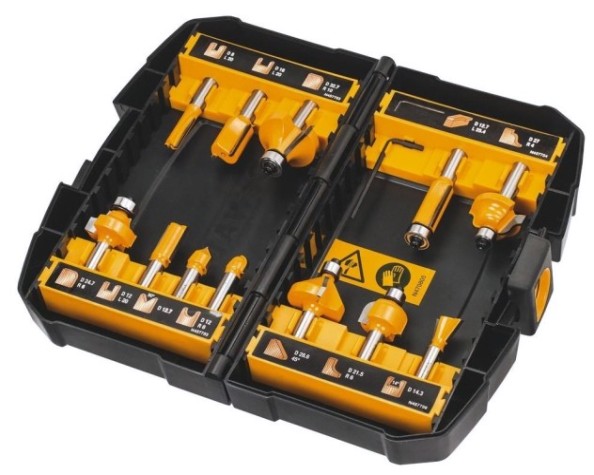 Набор фрез DeWALT DT90016-QZ 12 шт
